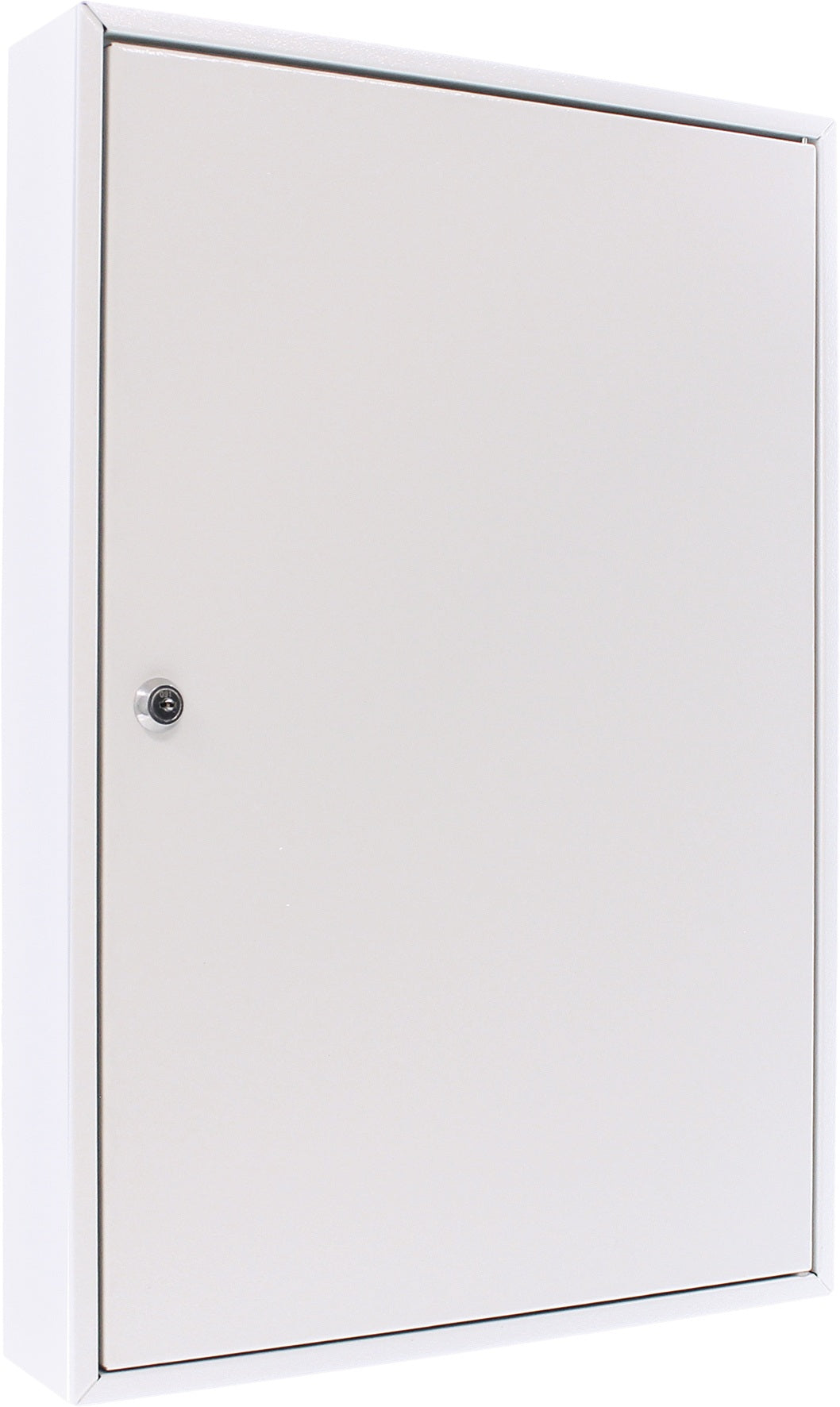 ROTTNER Schlüsselschrank S 50, 1-türig, Zylinderschloss, 50 Haken, lichtgrau, Stahlblech