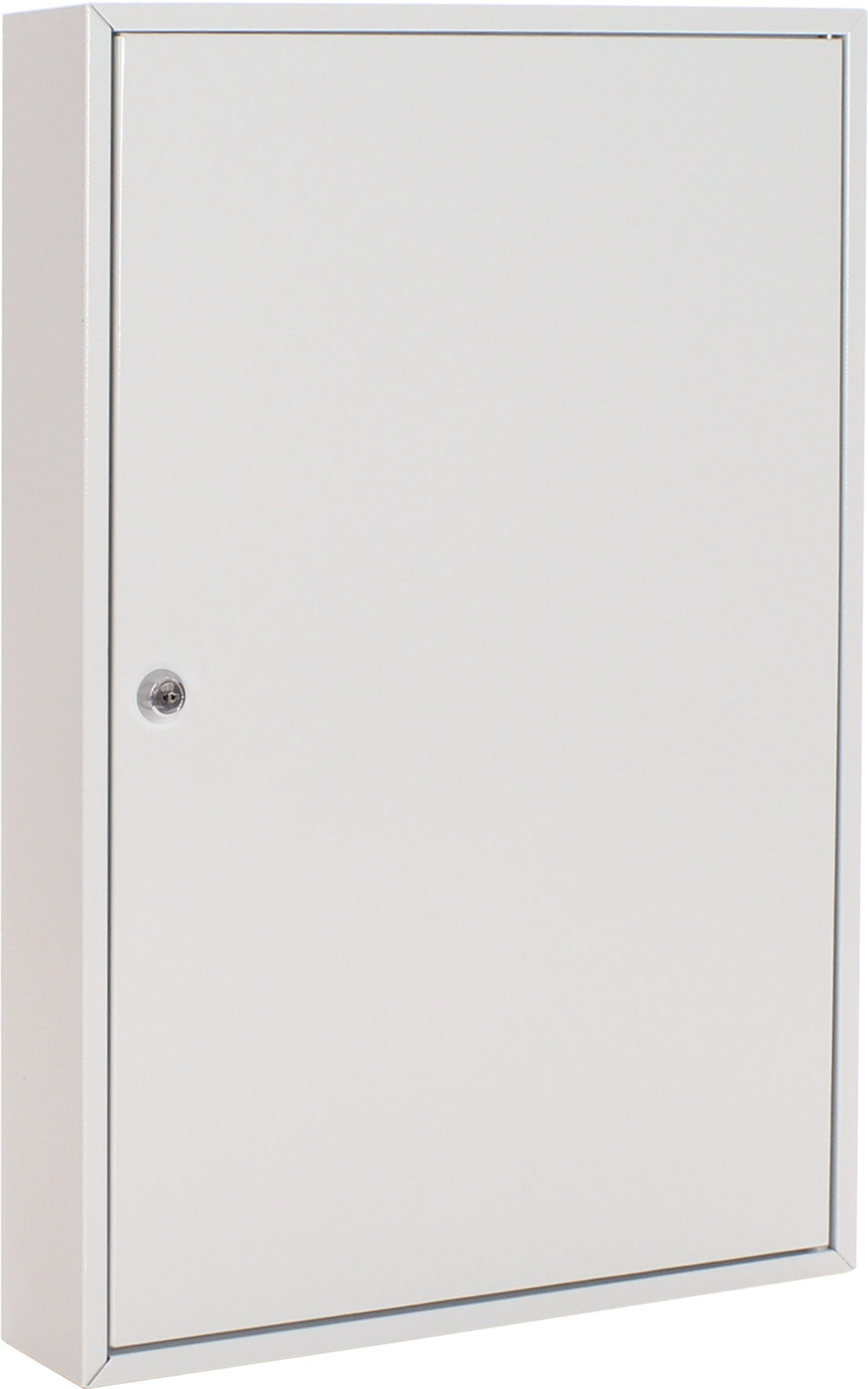 ROTTNER Schlüsselschrank S 50, 1-türig, Zylinderschloss, 50 Haken, lichtgrau, Stahlblech