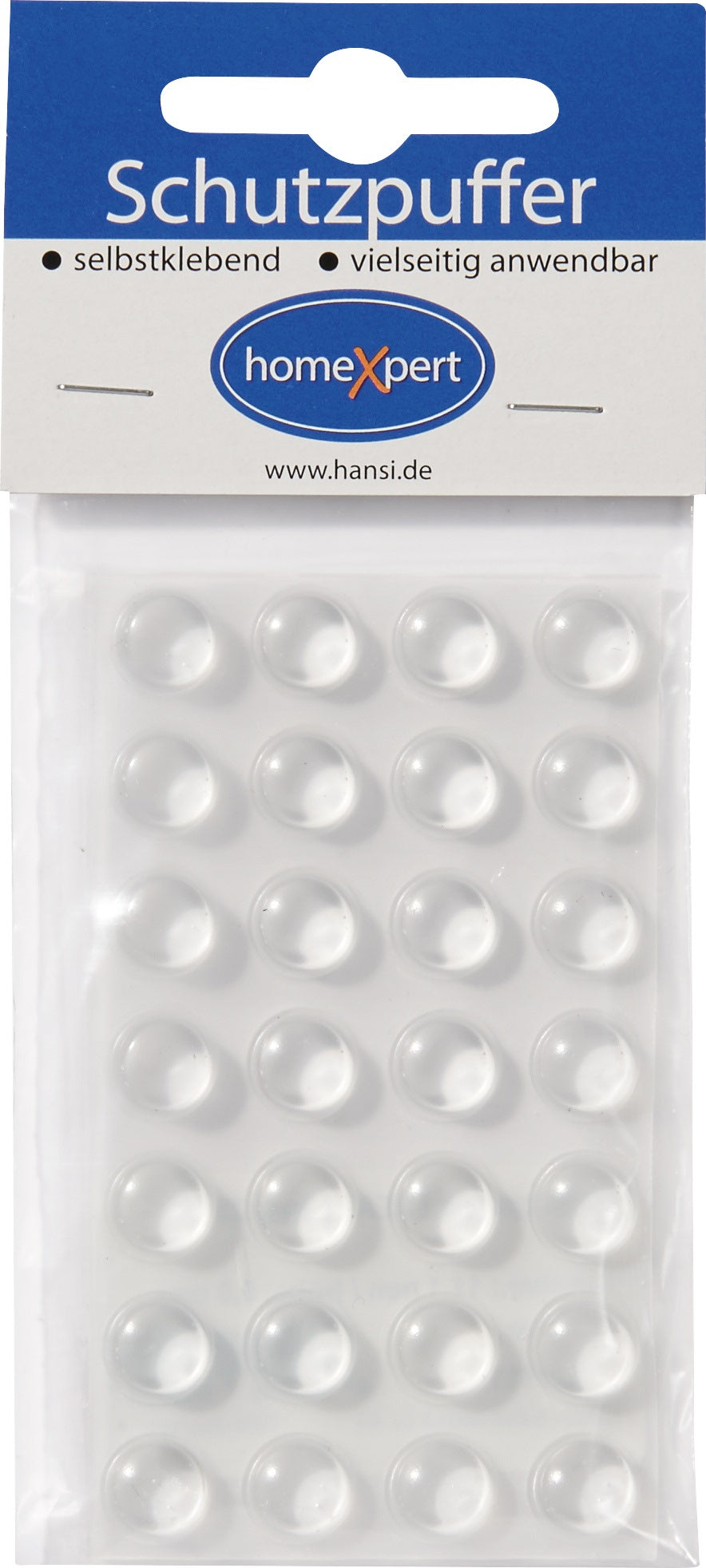 HANSI-Siebert Schutzpuffer Clear 6,4 mm – Selbstklebende transparente Linsenpuffer