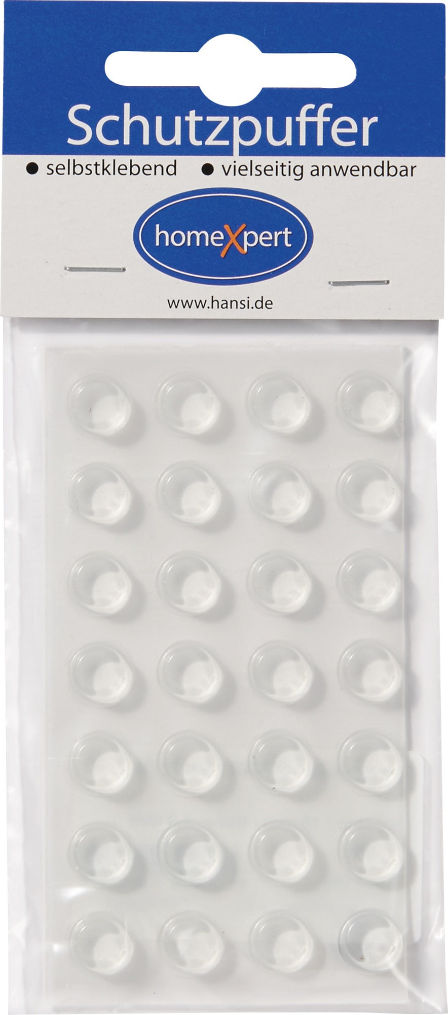 HANSI-Siebert Schutzpuffer Clear 6,4 mm – Selbstklebende transparente Linsenpuffer