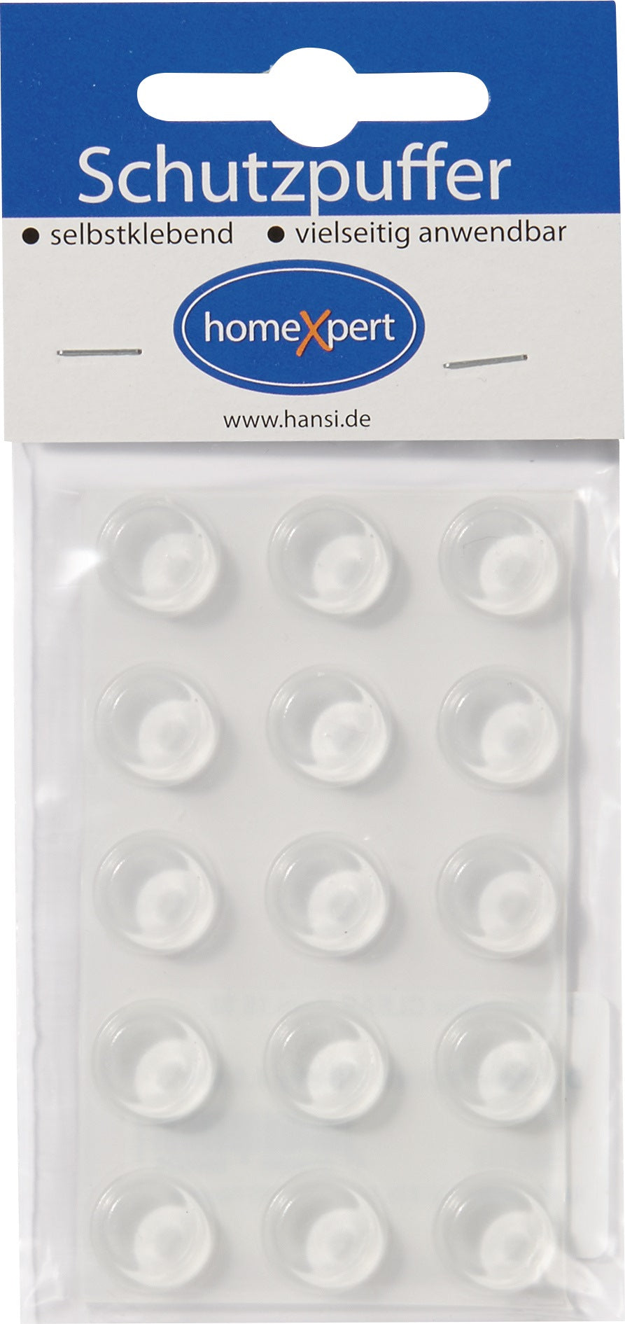 HANSI-Siebert Schutzpuffer Clear 6,4 mm – Selbstklebende transparente Linsenpuffer