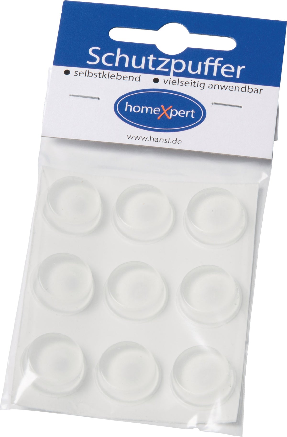 HANSI-Siebert Schutzpuffer Clear 6,4 mm – Selbstklebende transparente Linsenpuffer