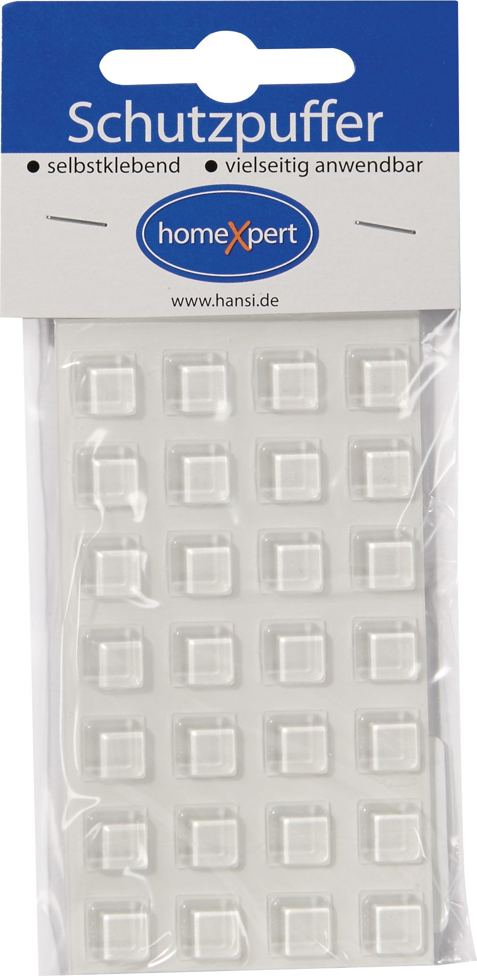 HANSI-Siebert Schutzpuffer Clear 6,4 mm – Selbstklebende transparente Linsenpuffer