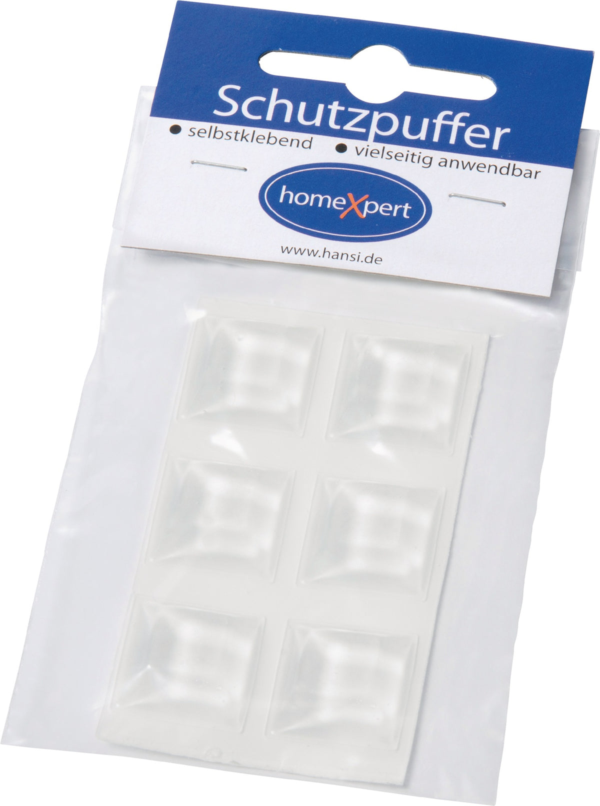 HANSI-Siebert Schutzpuffer Clear 6,4 mm – Selbstklebende transparente Linsenpuffer