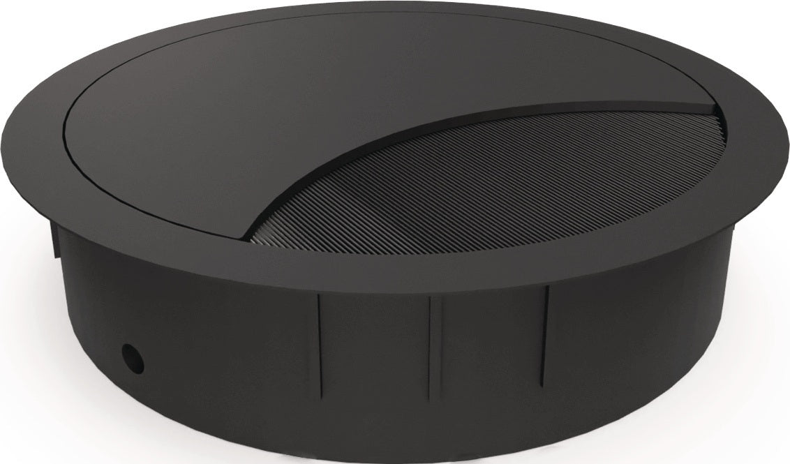 BMB Kabeldurchführung EXIT R Zamak Edelstahl Optik Ø 60 mm mit Bürstendichtung