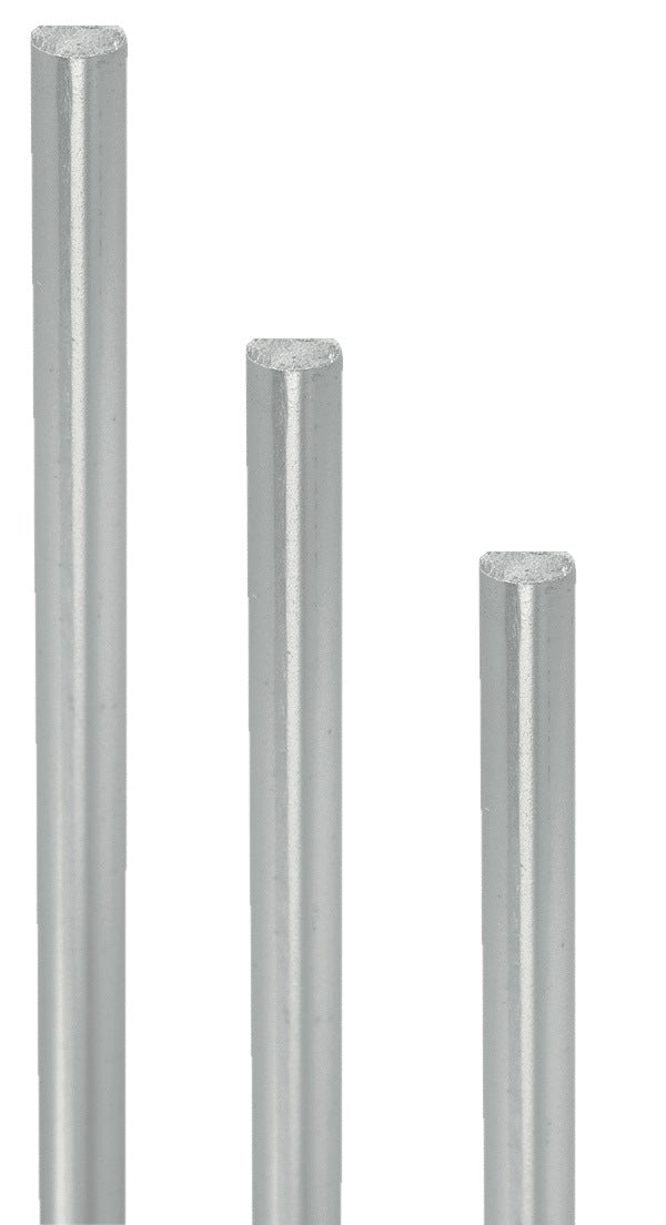BMB Profilstangen 1000 mm aus vernickeltem Stahl – einseitig abgeflacht für Drehstangenschlösser