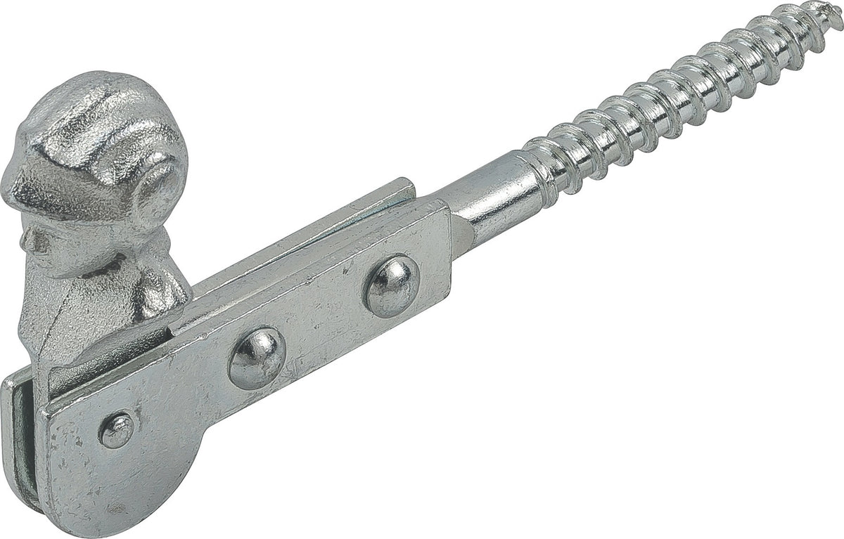 VORMANN Fensterladenfeststeller 120 mm, Stahl blau verzinkt, zum Einschrauben mit Kopf