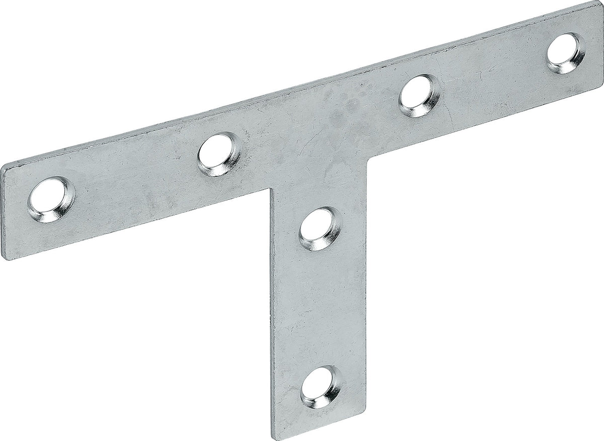 VORMANN T-Flachwinkel 70x16x1,5 mm Stahl blau verzinkt – 50 Stück