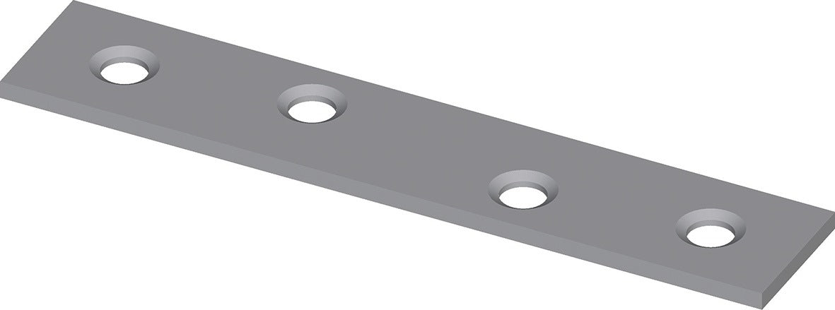 HOHAGE Verbindungsblech 50x15x1,8 mm Stahl blau chromatiert – 100 Stück