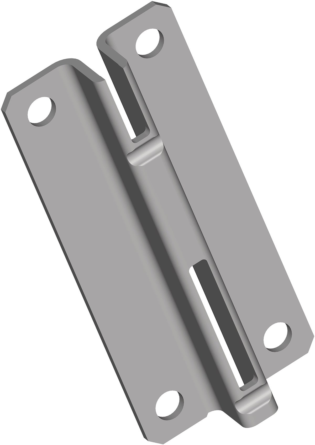 ALFER ALUMINIUM Kurzschiene 70 mm weiß Stahl einreihige Lochung für Regalsysteme
