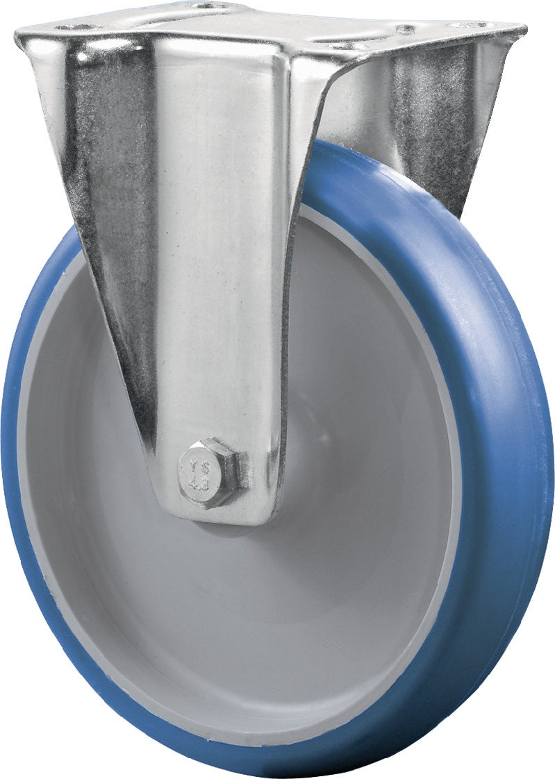 Bockrolle Polyurethan,blau Platte L104xB80mm BS ROLLEN