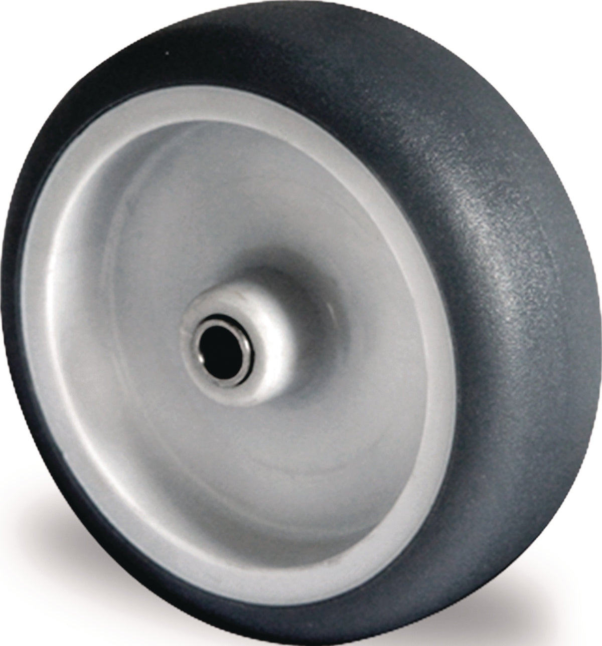 Ersatzrad TPE grau 50 mm von PROMAT – Tragfähigkeit 50 kg, Achs-Ø 6 mm, Nabenlänge 22 mm