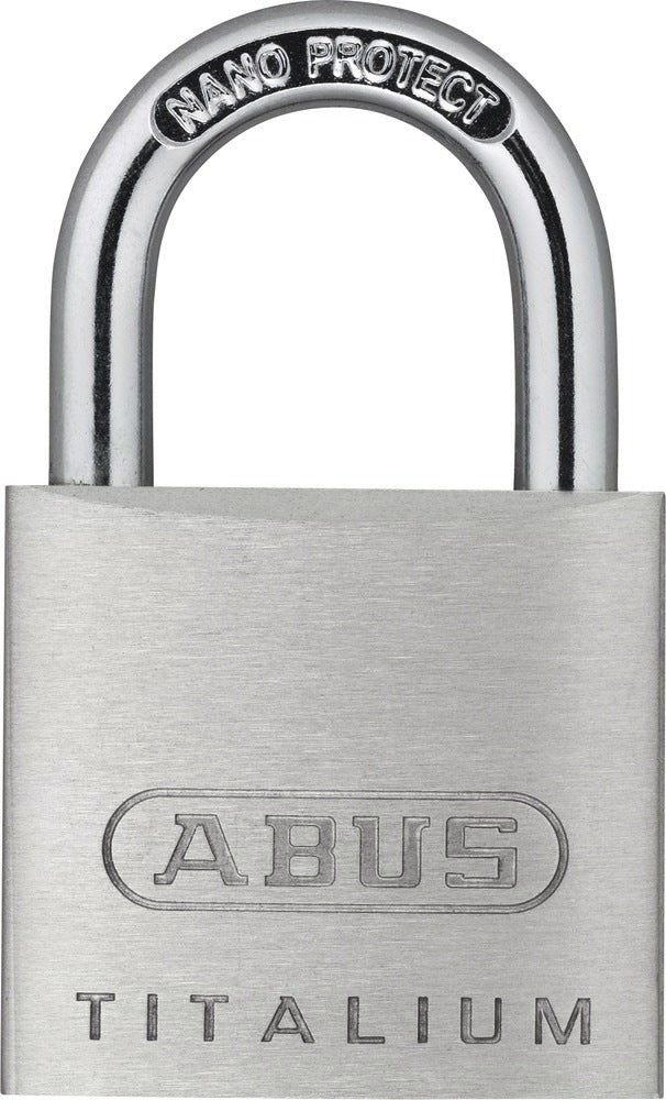 ABUS Zylindervorhangschloss 64TI/20 Titalium – 20 mm Schlosskörper, verschiedenschließend
