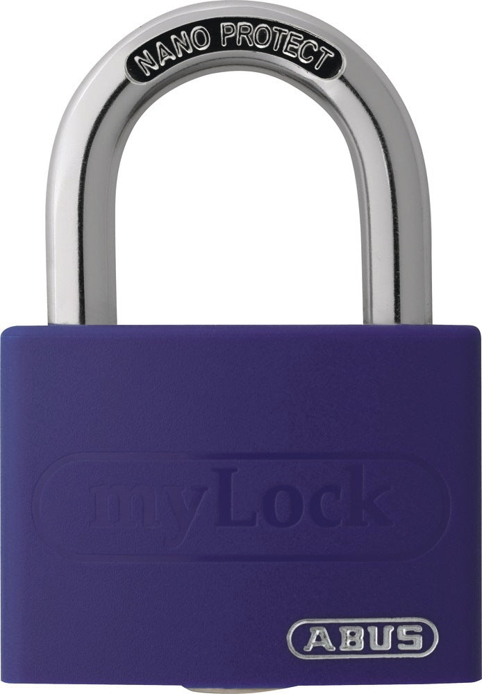 ABUS Zylindervorhangschloss T65AL/40 blau – Aluminium, gleichschließend, 43 mm