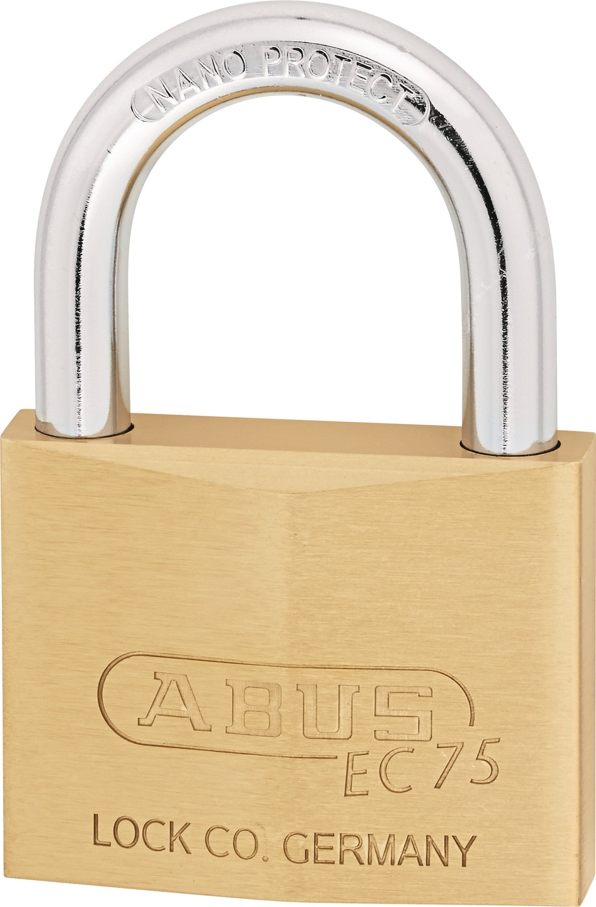 ABUS Zylindervorhangschloss 75/30 VS – Messing, gehärteter Stahlbügel, NANO PROTECT™