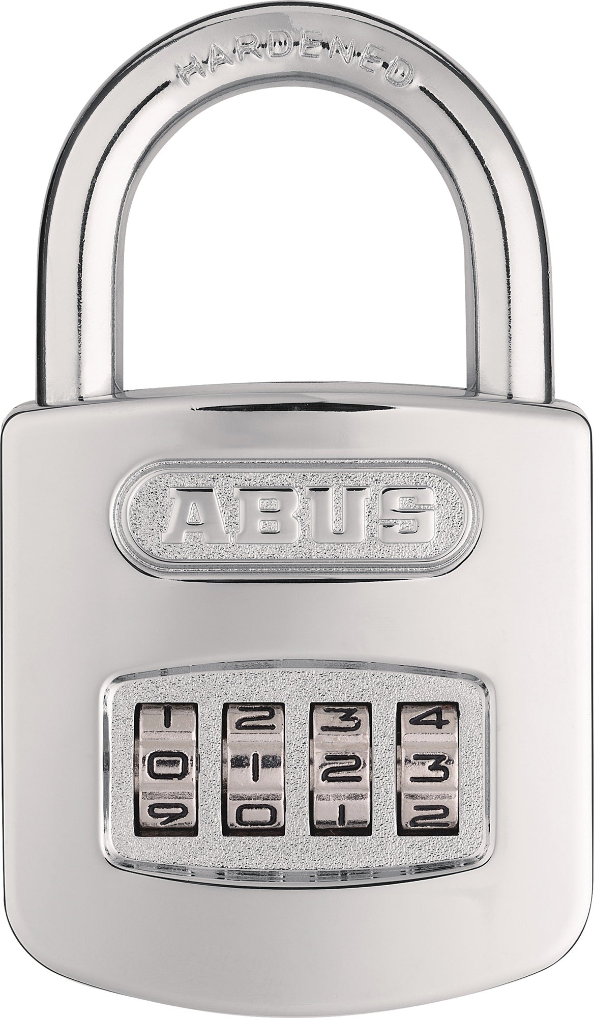ABUS Zahlenvorhangschloss 160/40 mit 3 Zahlenrollen, gehärteter Stahl, silber
