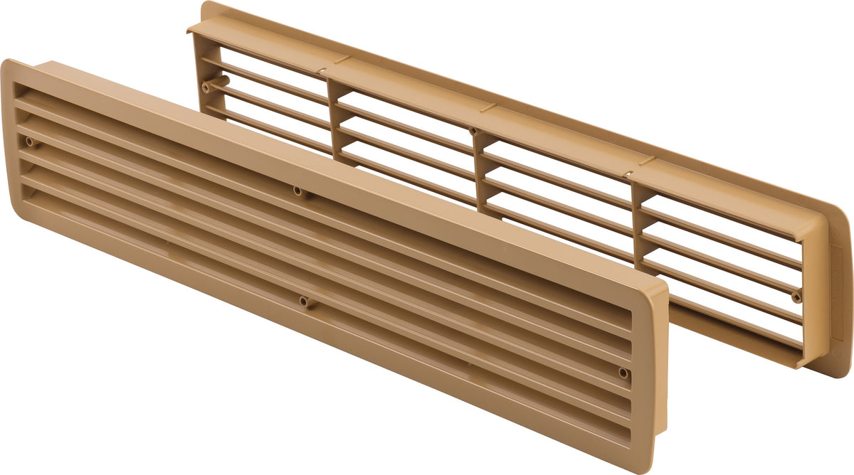 HOJU Badezimmerlüftung 9020 W – Kunststoff, 457 x 92 mm, abgerundete Ecken, weiß
