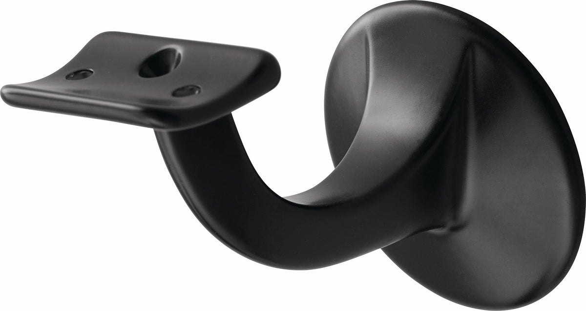 HERMETA Handlaufträger 3506 Aluminium silberfarbig eloxiert, gewölbte Auflage, Wandplatte 56 mm