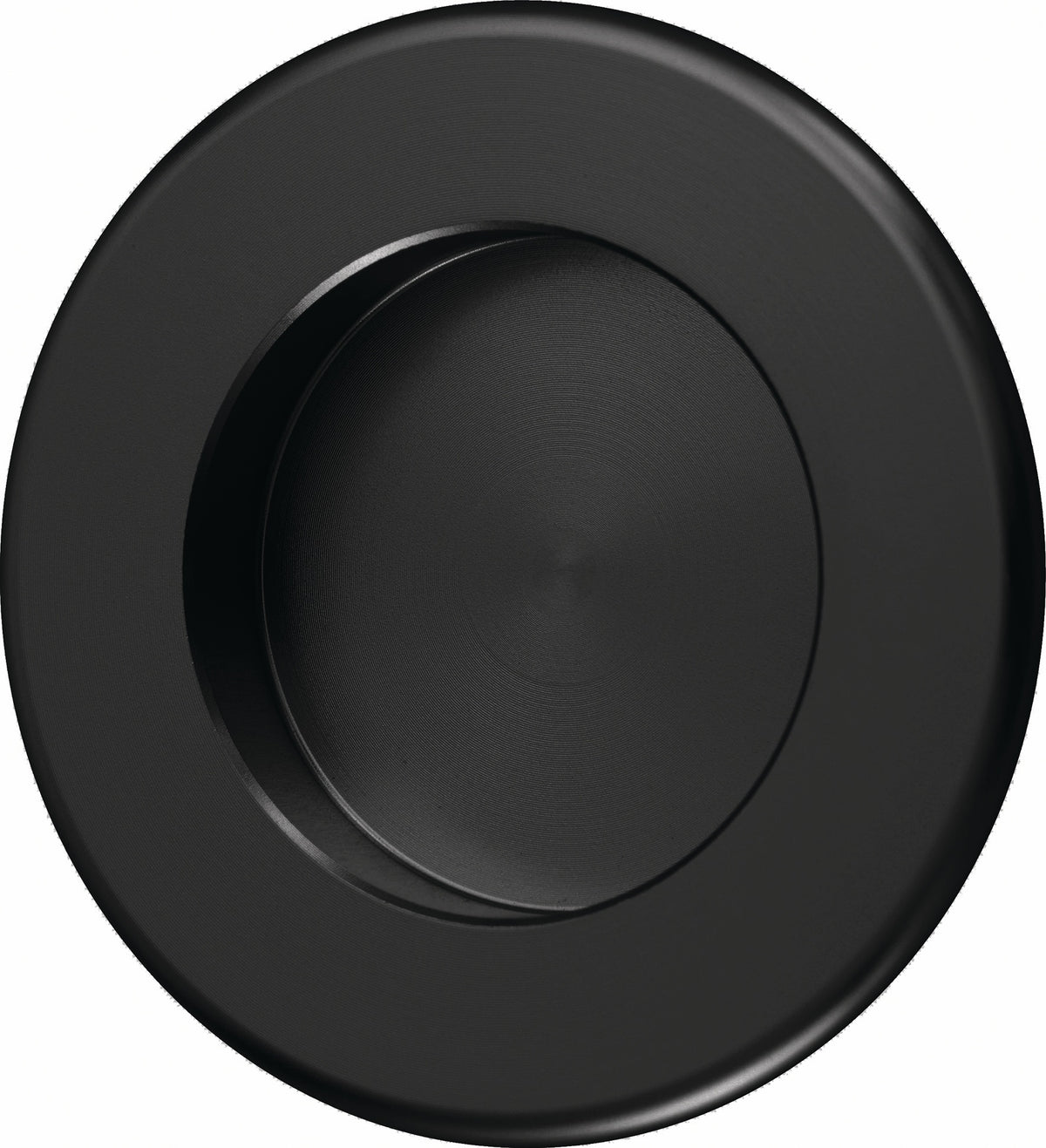 HERMETA Muschelgriff Aluminium silberfarbig eloxiert rund Ø 52 mm Einlass-Ø 35 mm