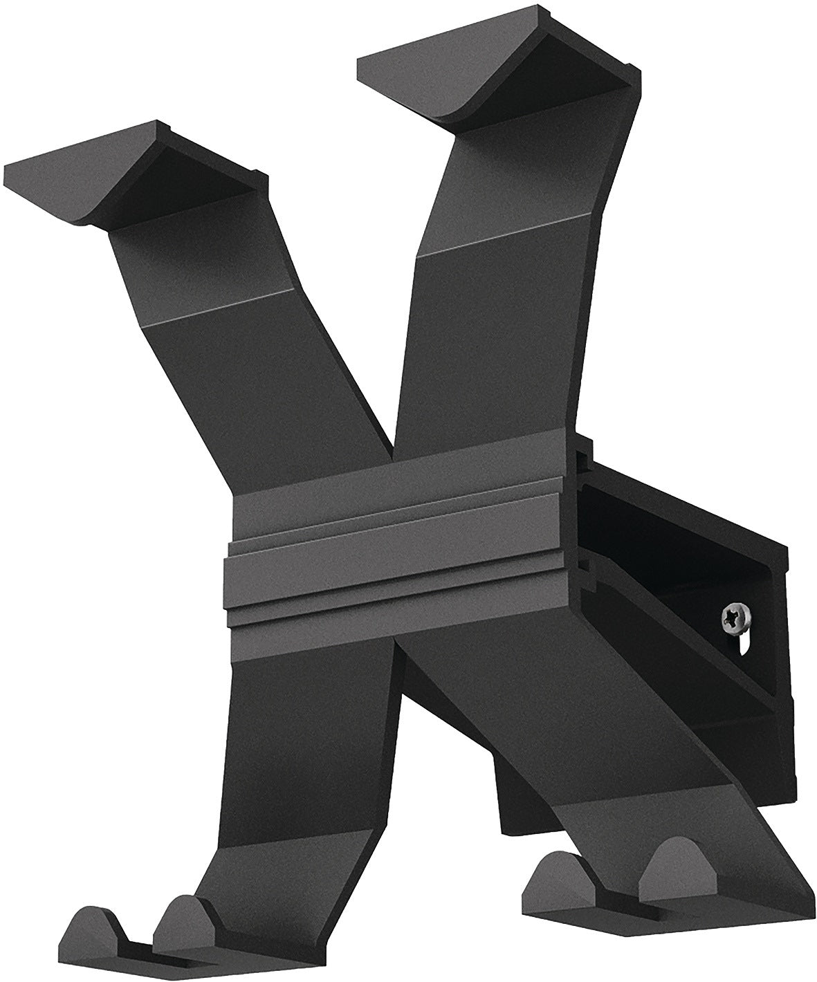Haarmann Wandgarderobe Aluminium 4 Haken tiefschwarz 170 mm – 100 % Recycling