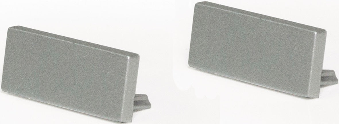 L&S Endkappenset für Venice Mini LED-Profil – Edelstahl-Optik