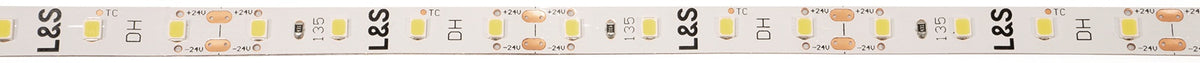 L&S LED Band Tudo HE 2.8 extra warmweiß 24V DC 2,8 W/m – dimmbare Möbelbeleuchtung, 5000 mm, weiß