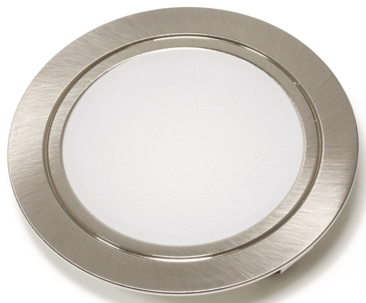 L&S Einbauleuchte Chip HE 58 Emotion 24V DC 2,5W – Flacher LED-Spot, dimmbar, Edelstahl gebürstet