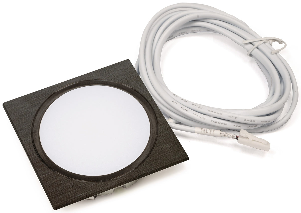 L&S Einbauleuchte Chip HE 58 Emotion 24V DC 2,5W – Flacher LED-Spot, dimmbar, Edelstahl gebürstet