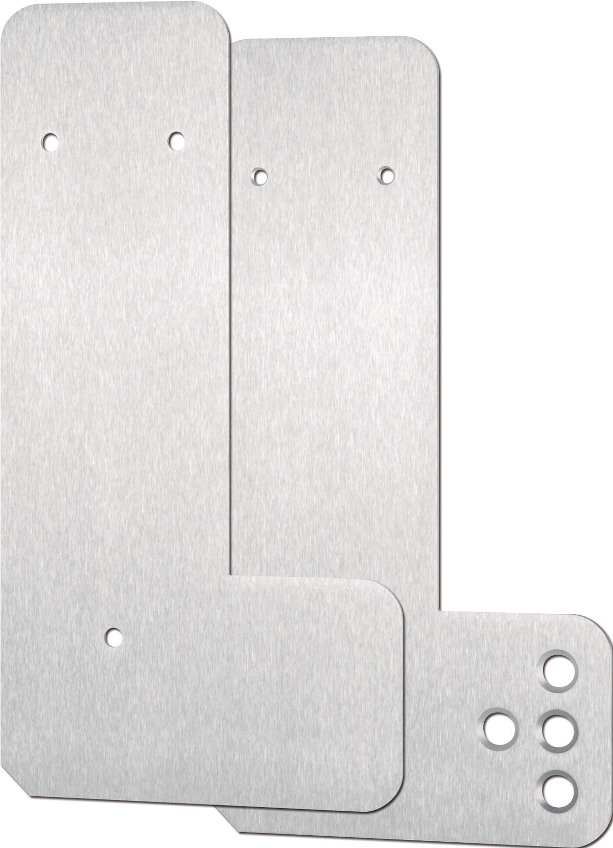 ASSA ABLOY Montagewinkel für Rohrrahmentür links/rechts verwendbar, Edelstahl