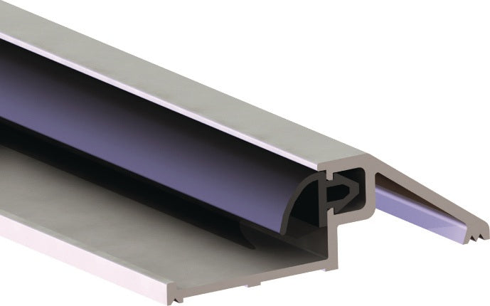 Türbodenschwelle AKW L.900mm B.63xH.20mm ELLEN von Elton – Aluminium, mit PVC-Lippe