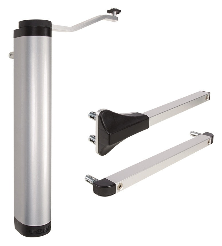 LOCINOX Torschließer VERTICLOSE-2 Alu eloxiert schwarz für 90/180° Tore bis 1,5 m