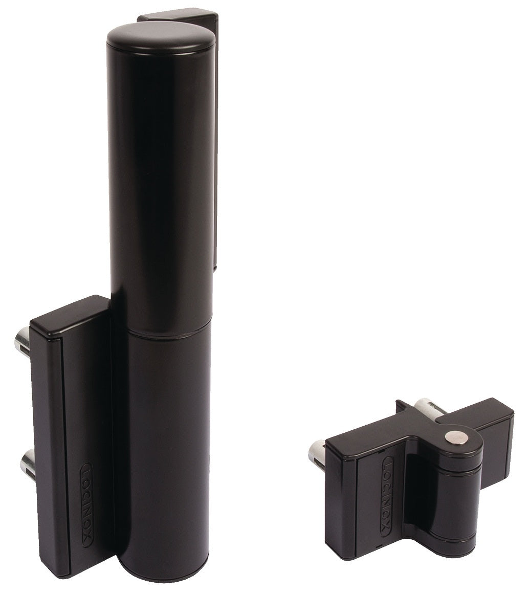 LOCINOX Torschließer Tiger 180° Aluminium pulverbeschichtet schwarz für Torbreite bis 1,1 m