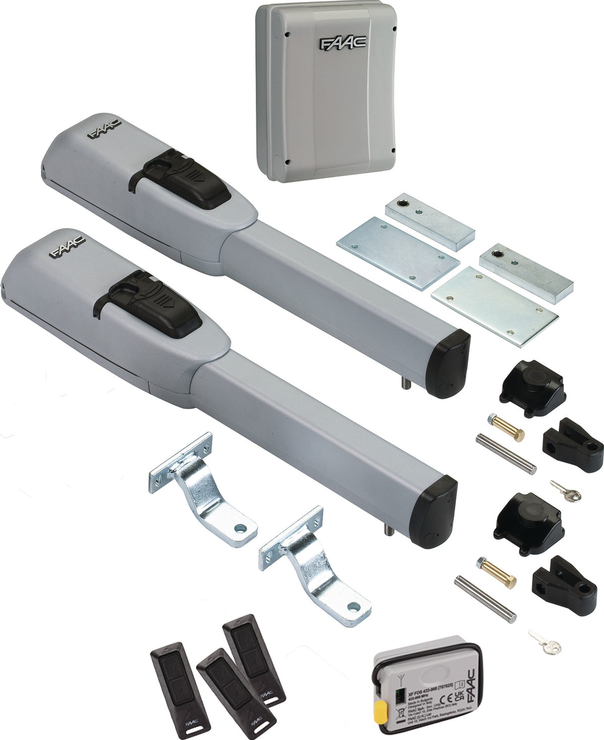 FAAC Drehtorantrieb TRENDY-Kit 24V 2-flüglig für Flügelbreite bis 180 bzw. 250 cm