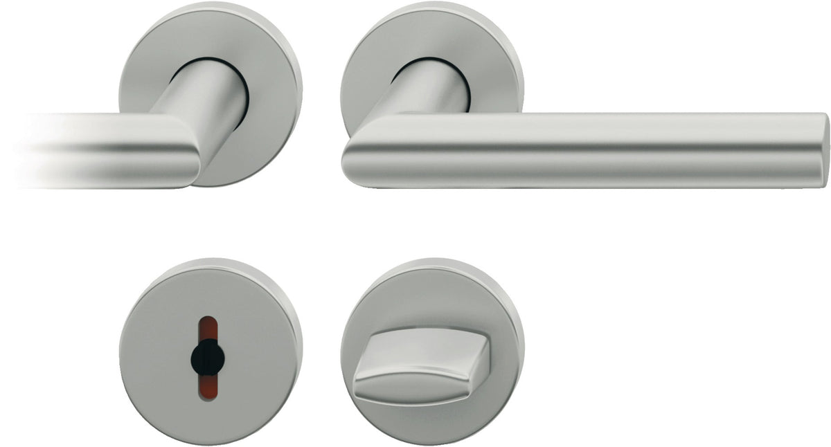 FSB Rosettengarnitur 12 1076 Alu naturfarbig F1 – DIN L/R, ASL-Technik, Wechselgarnitur