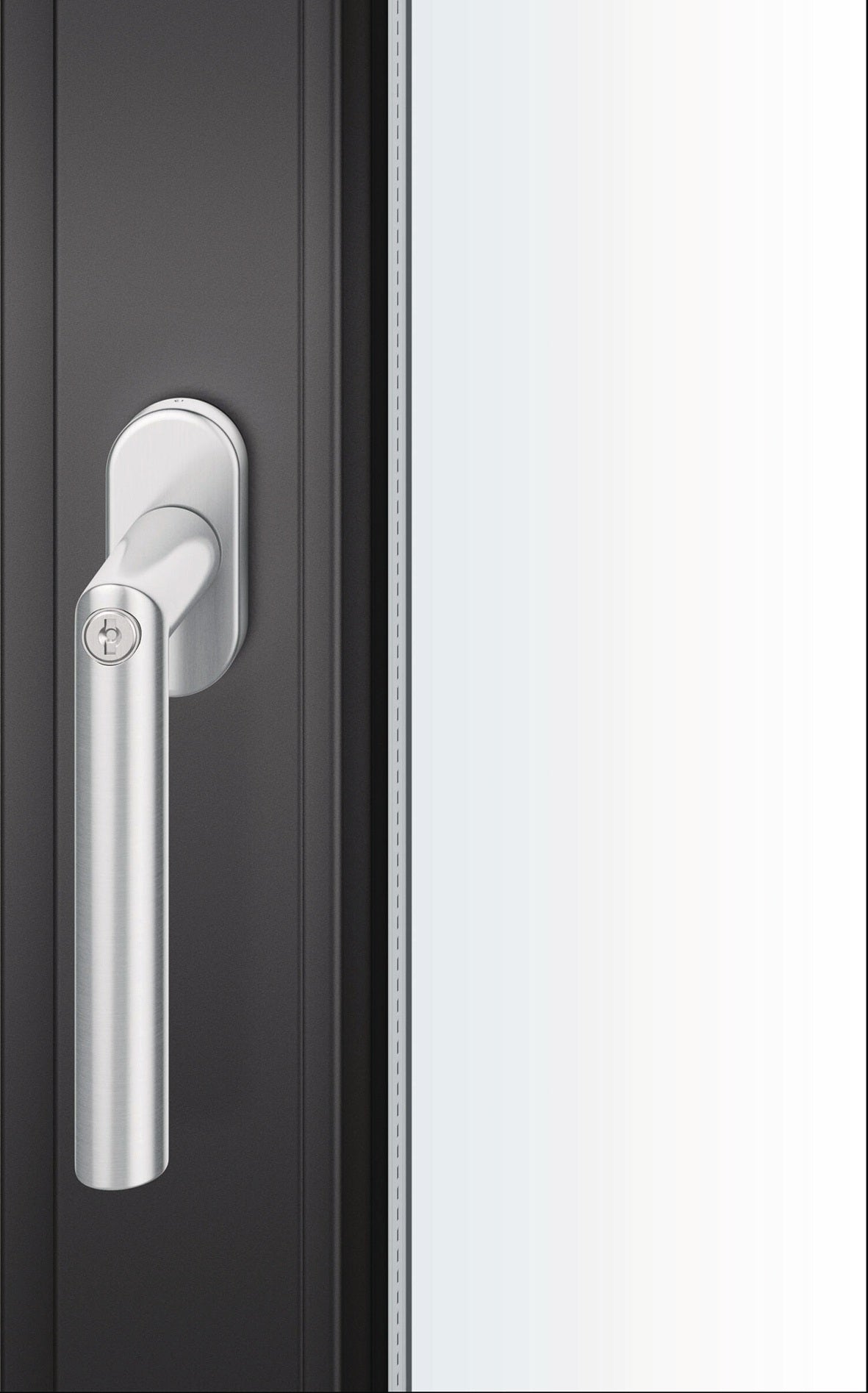 FSB Fenstergriff 34 1267 Aluminium naturfarbig mit 4-Punkt-Kugelrastung, 7 mm Vierkant