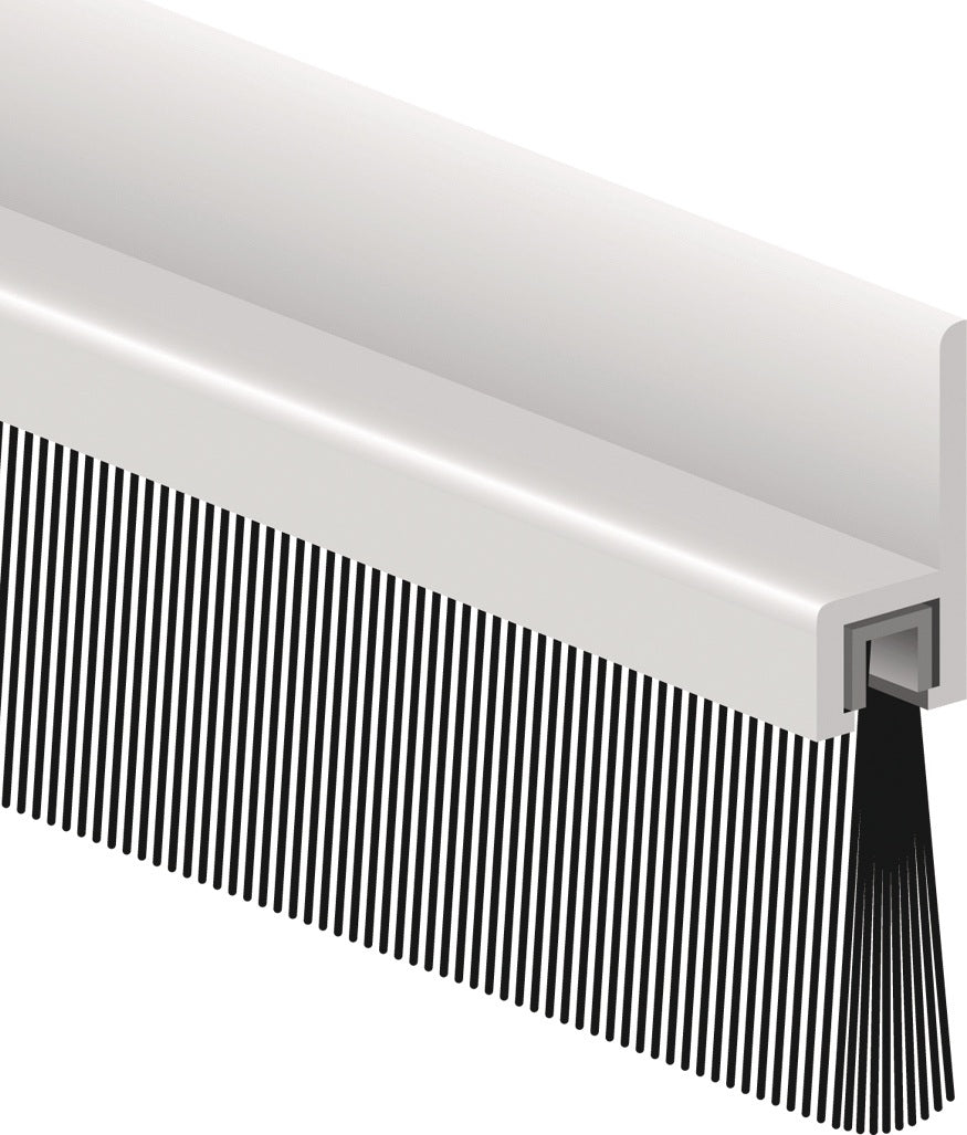ELLEN Bürstendichtung IBS 31 Aluminium 1000 mm mit strapazierfähiger Bürste