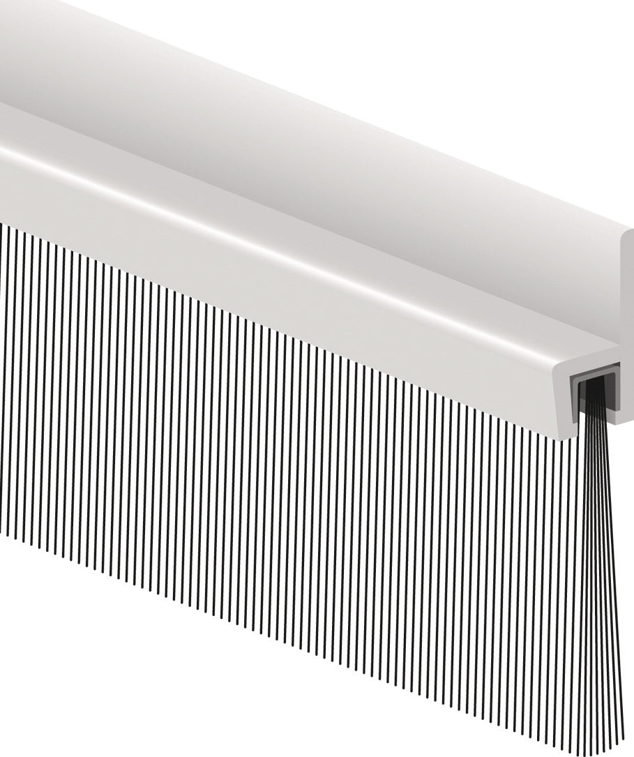 ELLEN Bürstendichtung IBS 31 Aluminium 1000 mm mit strapazierfähiger Bürste