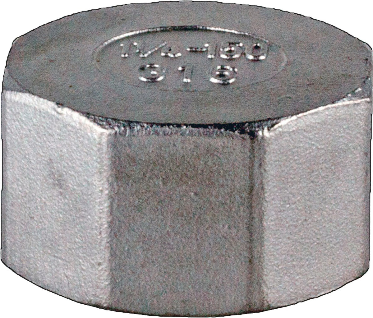 SPRINGER Kappe EN 10226-1 NPS 1 Zoll 8-kant L 22mm Edelstahl AISI 316