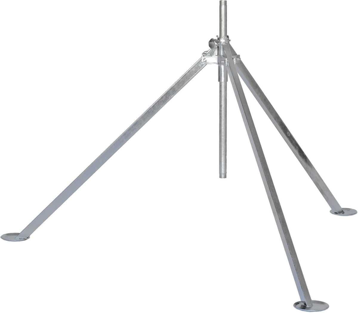 GEKA Dreibeinstativ Stahl verzinkt 2x G3/4" AG mit Standspitzen höhenverstellbar bis 1070 mm