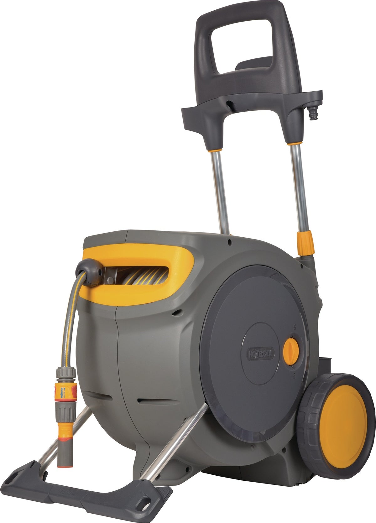 HOZELOCK Schlauchwagen Auto Reel Mobile – Automatische Schlauchaufwicklung, 35 m, 12,5 mm (1/2 Zoll), Kunststoff/Metall