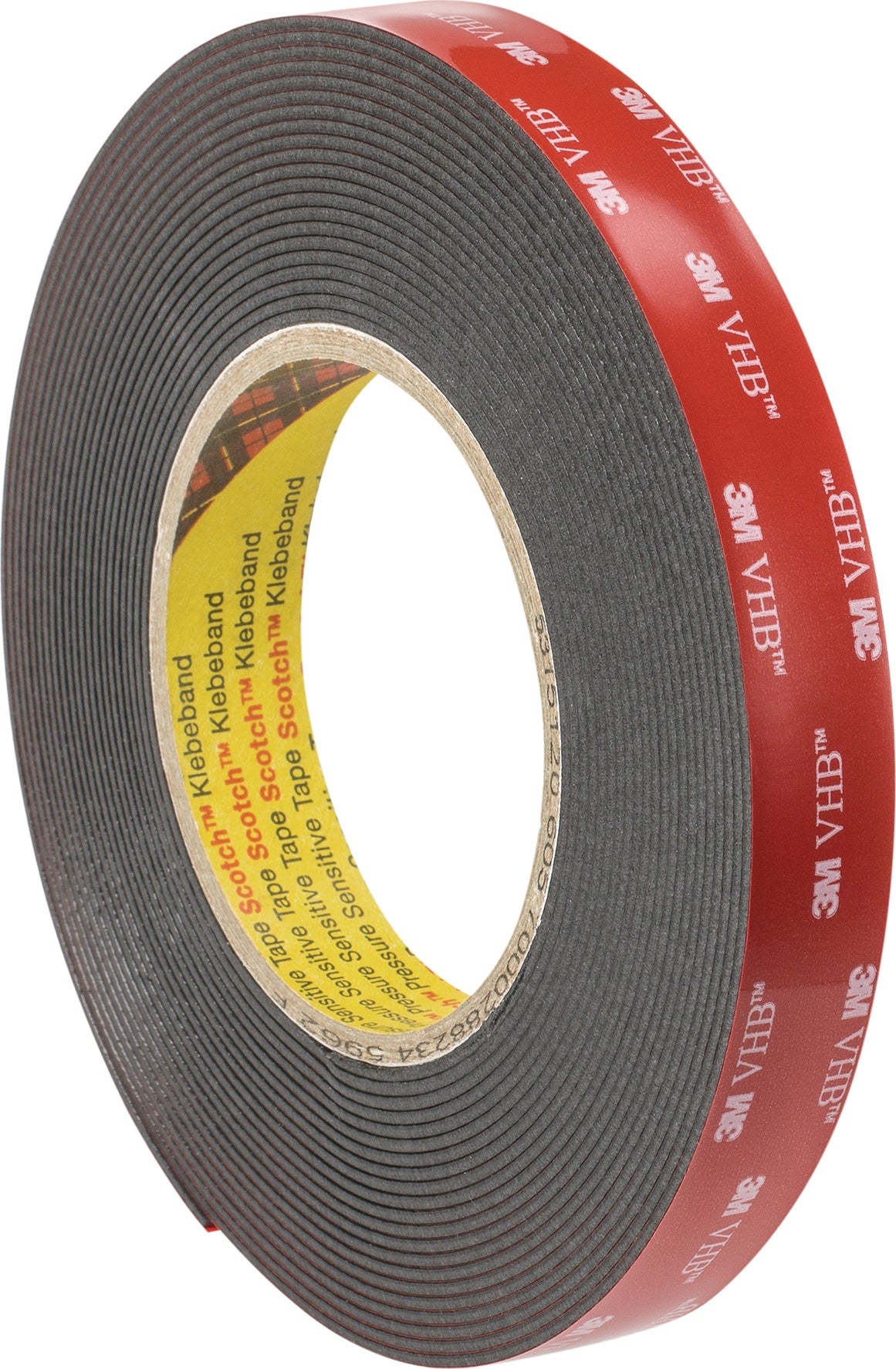 3M VHB Tape 5952F Montageband, schwarz, 19 mm x 3 m, Acrylschaum, hohe Haftung