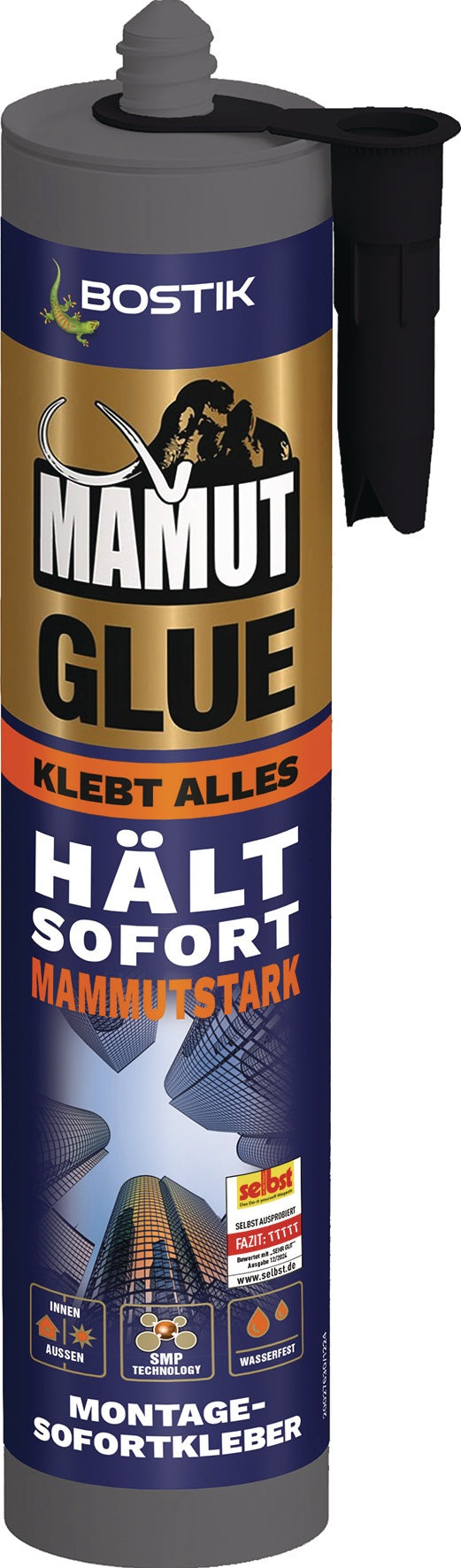 BOSTIK MAMUT GLUE Montagekleber weiß 450g – SMP Hybrid Technologie, 12er Pack