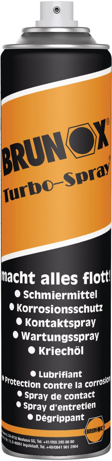 BRUNOX Turbo-Spray Multifunktionsspray 100 ml – Schmiert, Schützt, Löst Rost, 24er-Pack