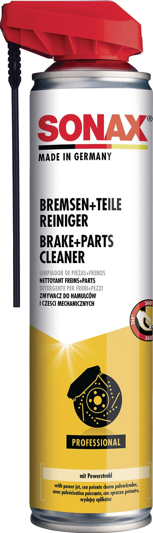 SONAX Bremsen+TeileReiniger acetonfrei 400 ml Spraydose mit Easyspray