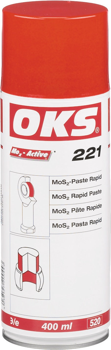 OKS 221 MoS² Paste Rapid Spray 400 ml – Montagepaste für Aufpress- und Umformvorgänge