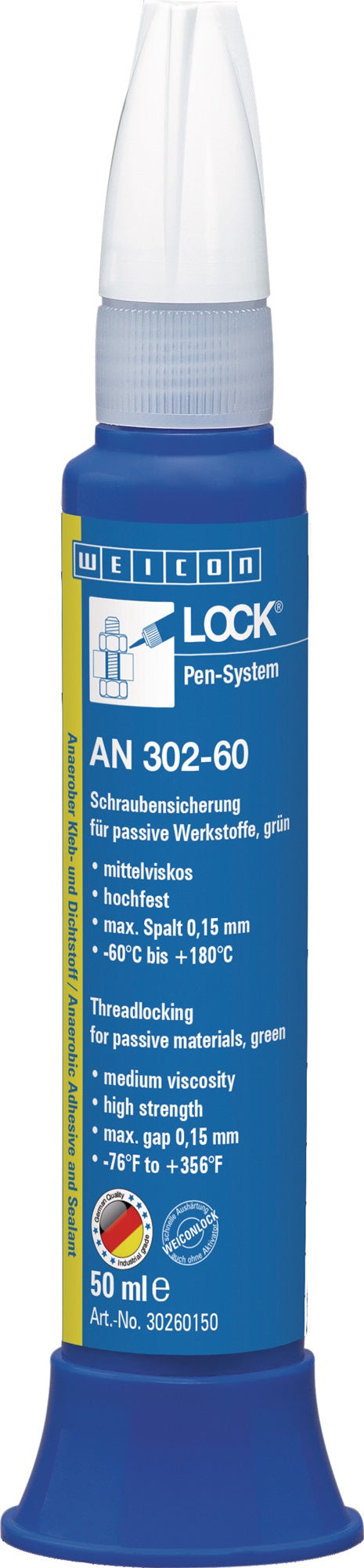 WEICONLOCK AN 302-60 Schraubensicherung 50 ml Pen hochfest grün