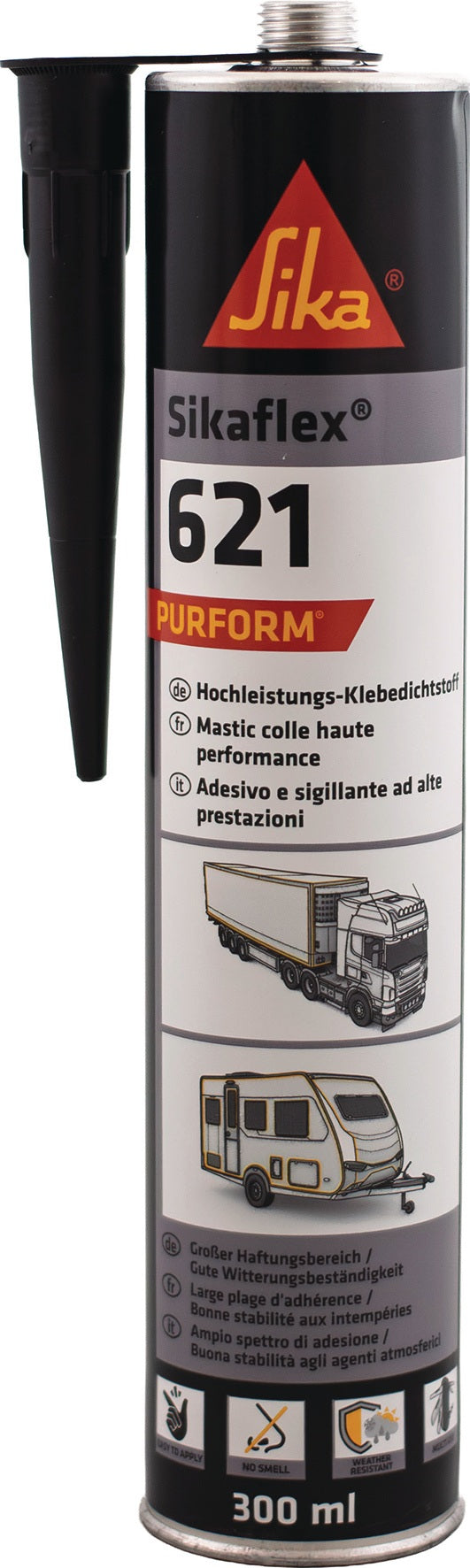 Sikaflex®-621 Weiß 300 ml Kartusche – Universeller PU-Kleb- und Dichtstoff