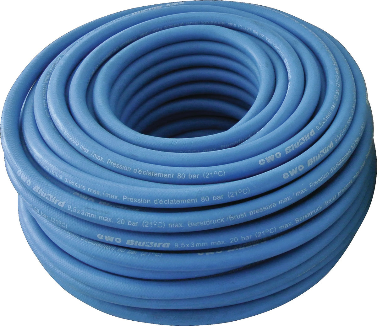 EWO Druckluftschlauch flextrem BluBird 6 mm x 12 mm, 50 m, blau, ozonbeständig