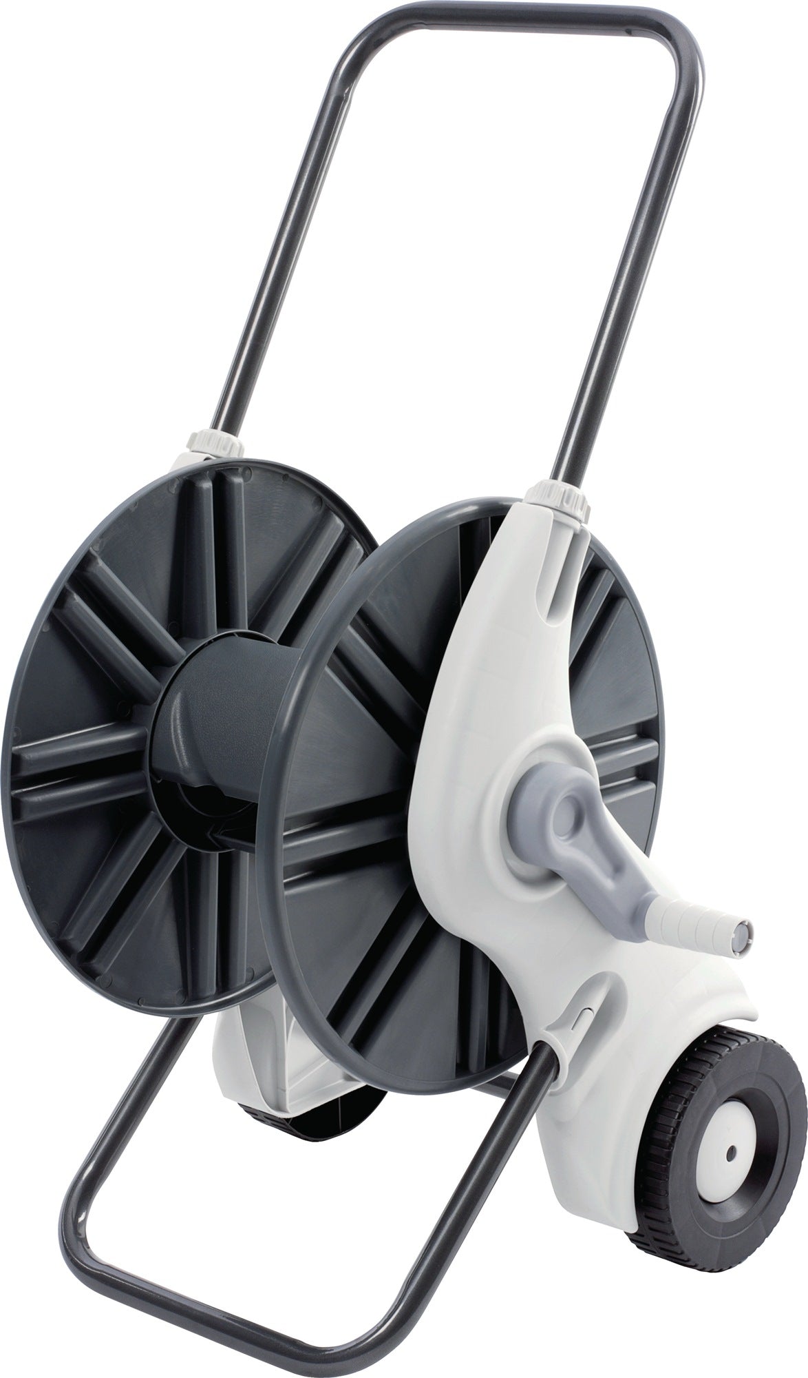 REHAU Schlauchwagen Allround – Kunststoff/Stahl, 21 mm (1/2″) Anschluss, für 60 m Schlauch