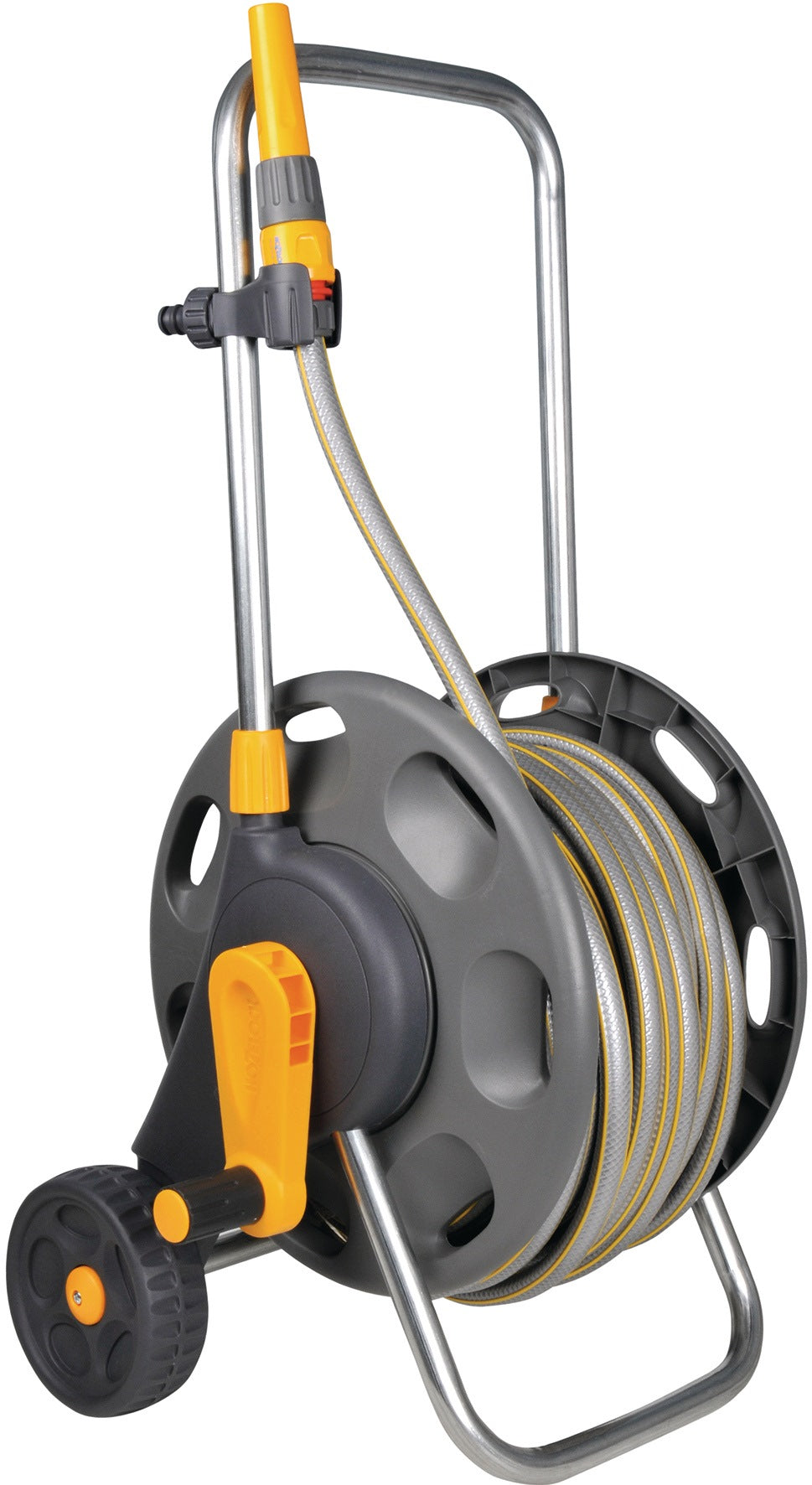 HOZELOCK Schlauchwagen 2434 mit 30 m Vielzweckschlauch, 16 mm (5/8″) Anschlussgewinde, PVC